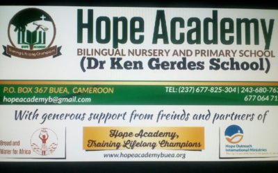 The Construction of the Dr. Kenneth Gerdes Primary School (Cameroon) is Complete!