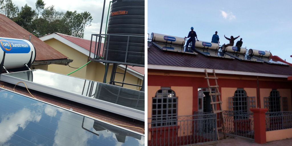 Solar Panel project Solar Power providing clean water for health clinic in Kenya