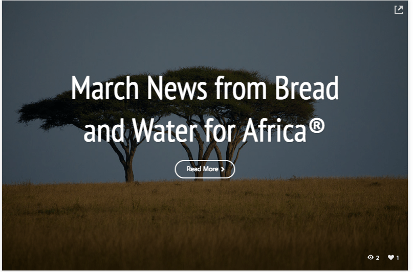 March News Bread and water for Africa