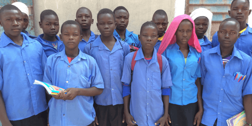 a group of children in Chad
