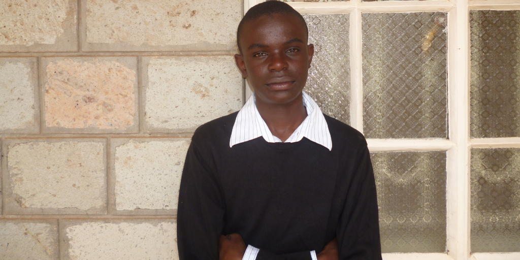 Former orphaned young man from Kenya