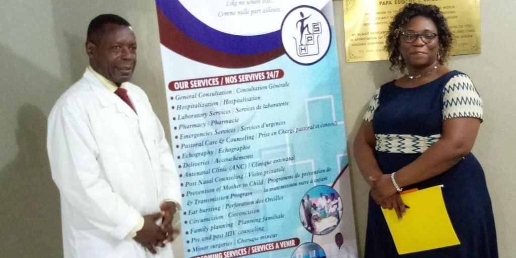 Doctor and nurse in Cameroon hospital