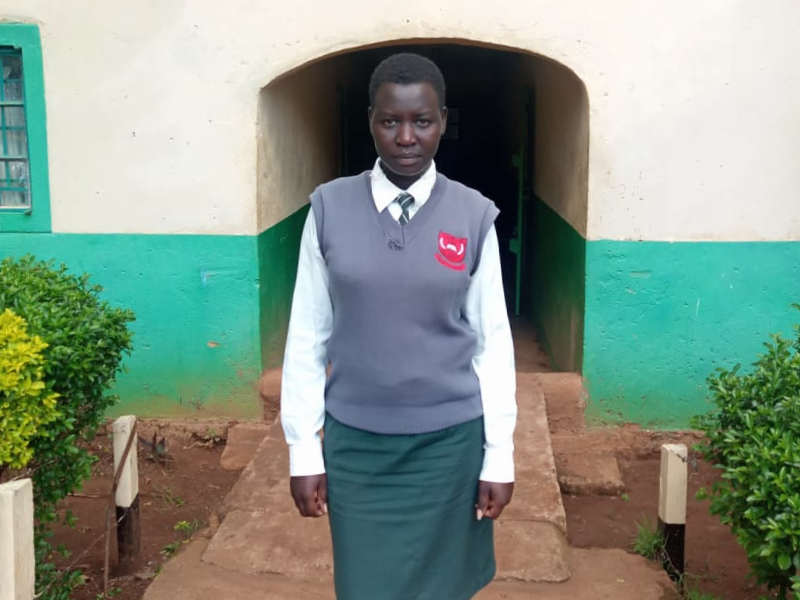 Female student from Kenya secondary school