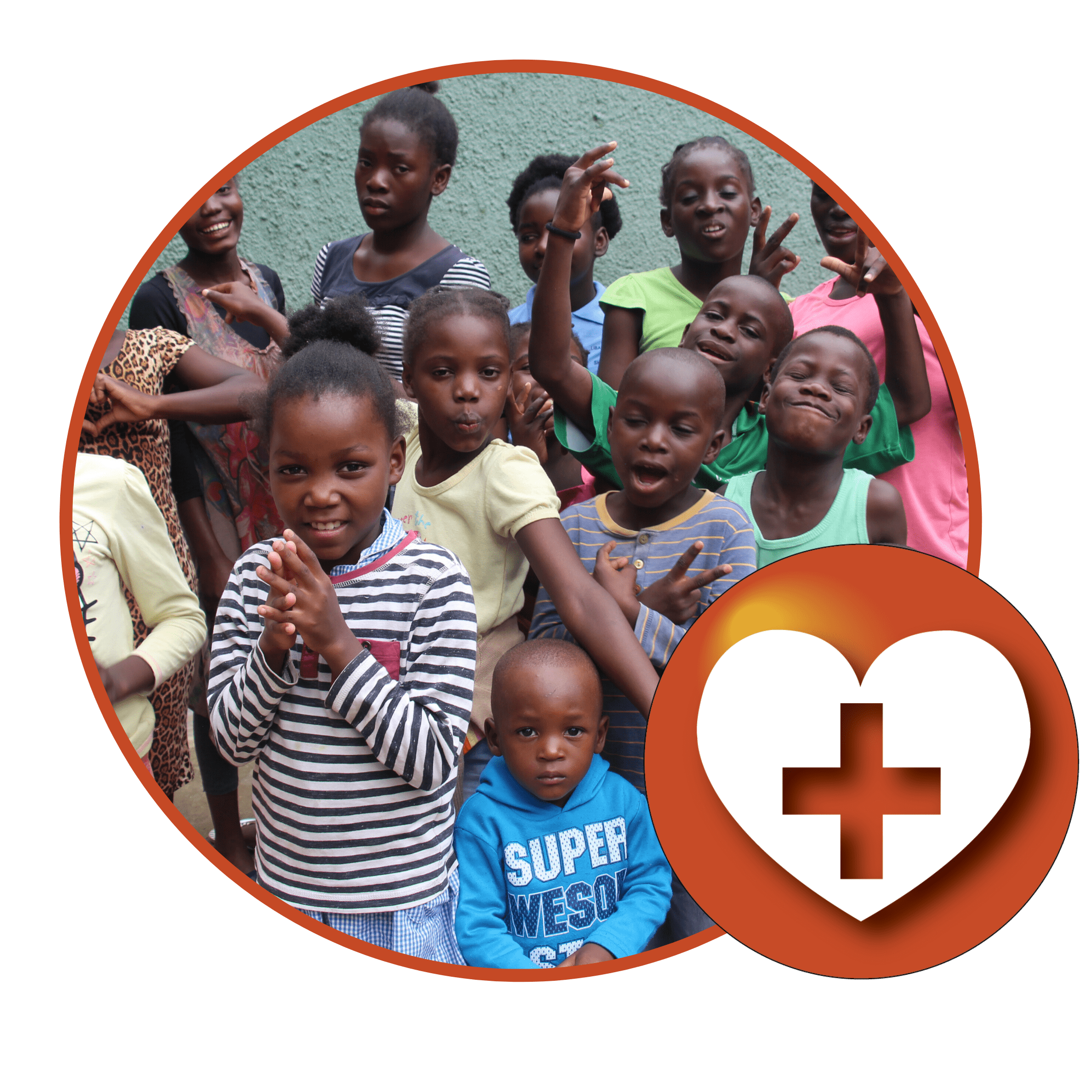 Children receiving school meals in Africa.