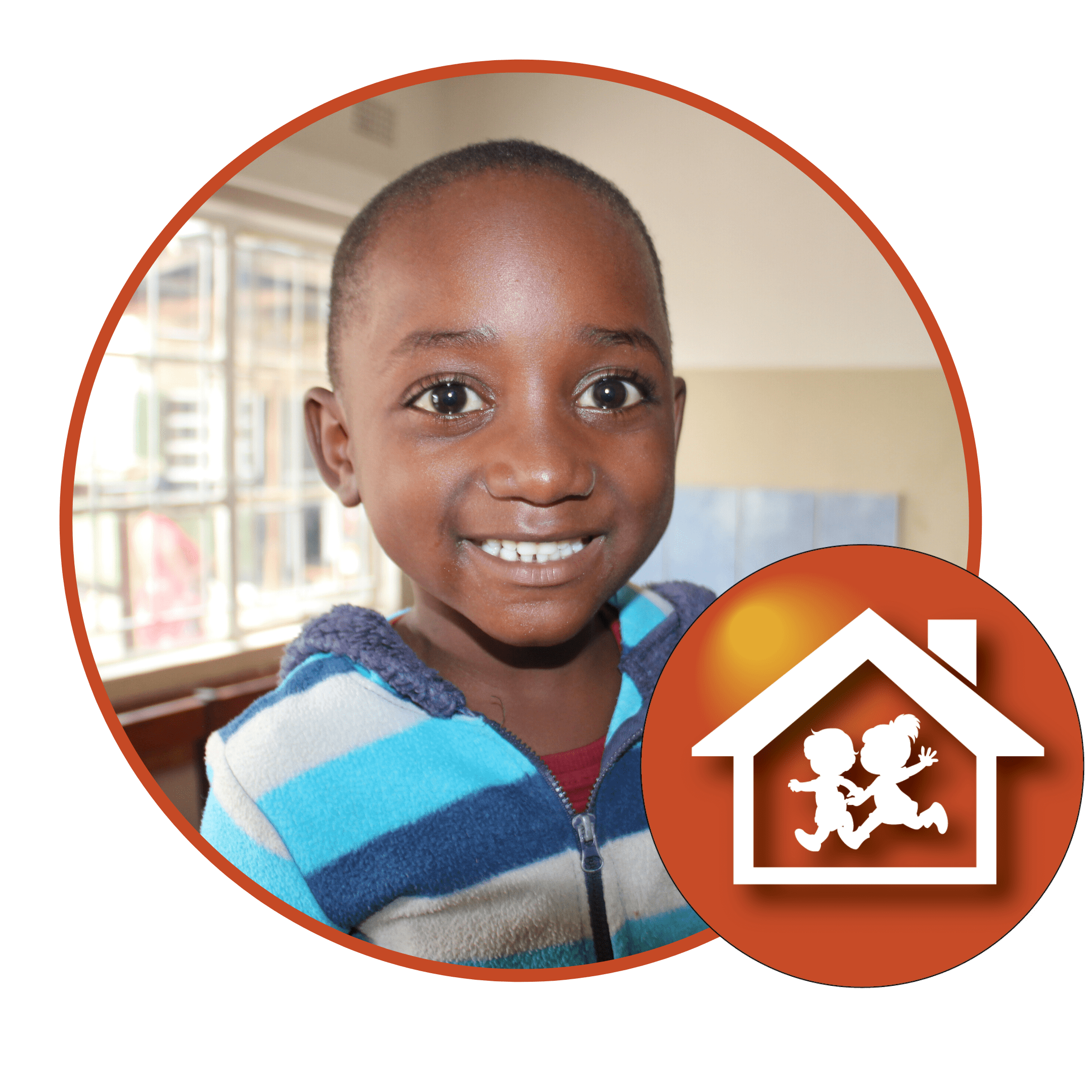 Smiling child supported through orphan care.