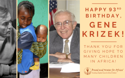 Eugene L. Krizek (Col. USAF (Retired)), Founder, Bread and Water for Africa®