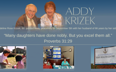 A Tribute to Addy Rose Krizek: A Mother to Many Africa’s Children