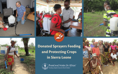 Bread and Water for Africa® Board Member Donates Sprayers to Protect Smallholder Farmers’ Crops from Pests and Diseases in Sierra Leone