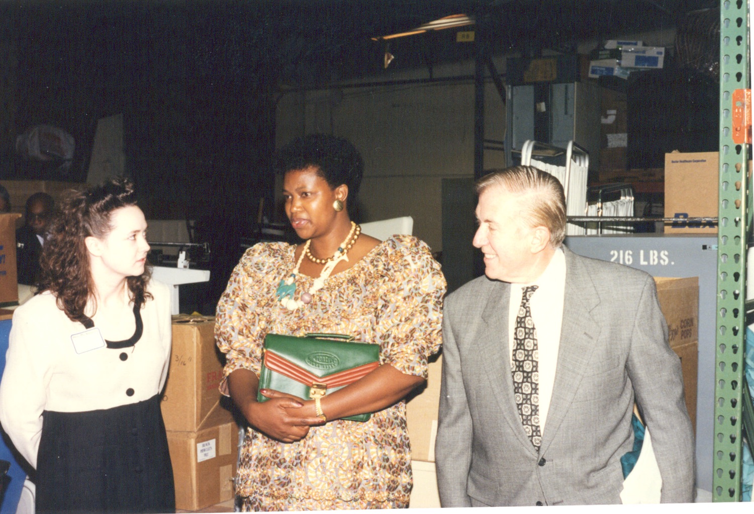 Gene hosts the Second Lady of Zambia for a visit in 1999.