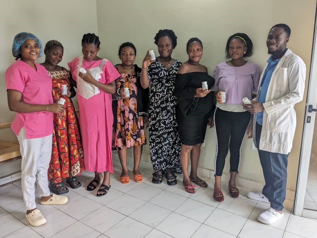 Expectant women in Cameroon are grateful for the micronutrient supplements they received from Bread and Water for Africa healthcare in africa