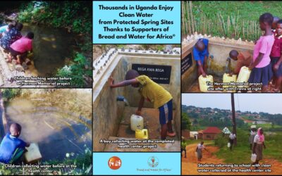 Bread and Water for Africa® Spring Protection Projects in Rural Uganda in 2024 Today Serving 8,500 Individuals, Schools, a Health Center, and More with Clean Water!