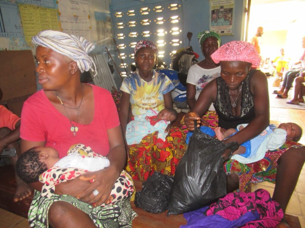 Mothers and their newborn babies, who benefit from our maternal health programs and micronutrient supplements.