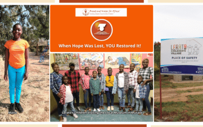 When Hope Was Lost, YOU Restored It !