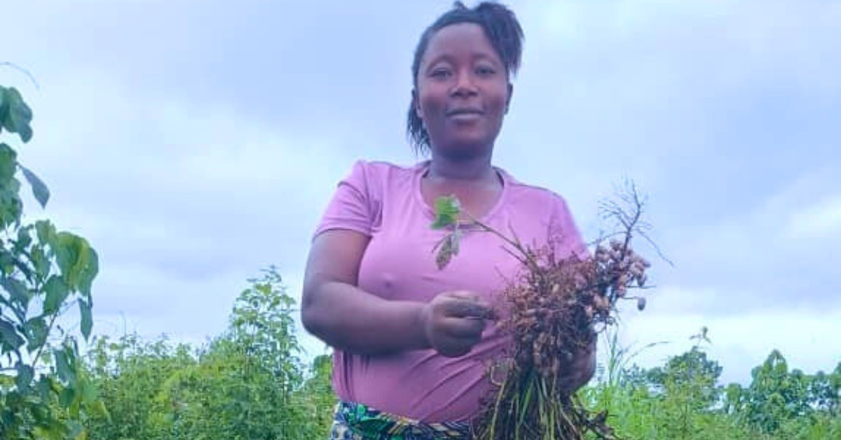 Groundnut farmer Nafisatu Mansaray can’t wait for the next farming season