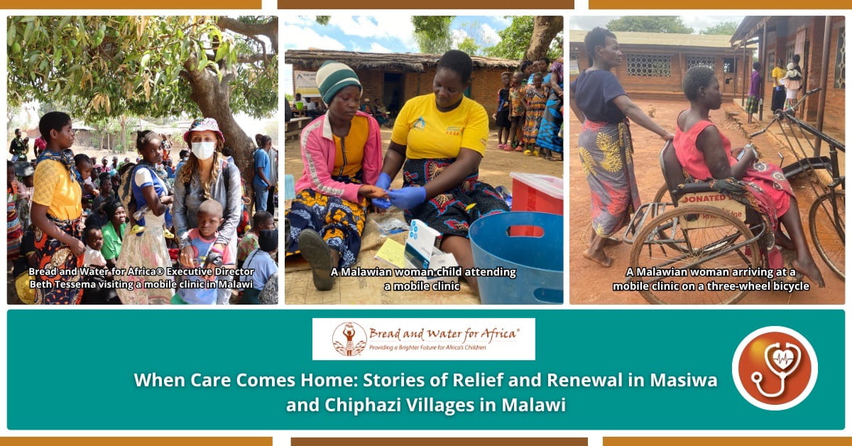 Mobile clinic providing healthcare services to women and children in Masiwa and Chiphazi villages Malawi