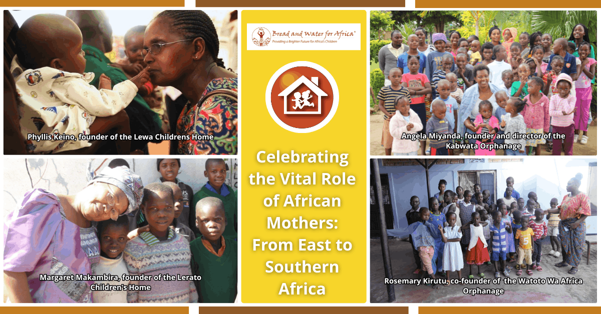 African mothers caring for orphaned children at Lewa Kabwata Lerato and Watoto Wa Africa orphanages