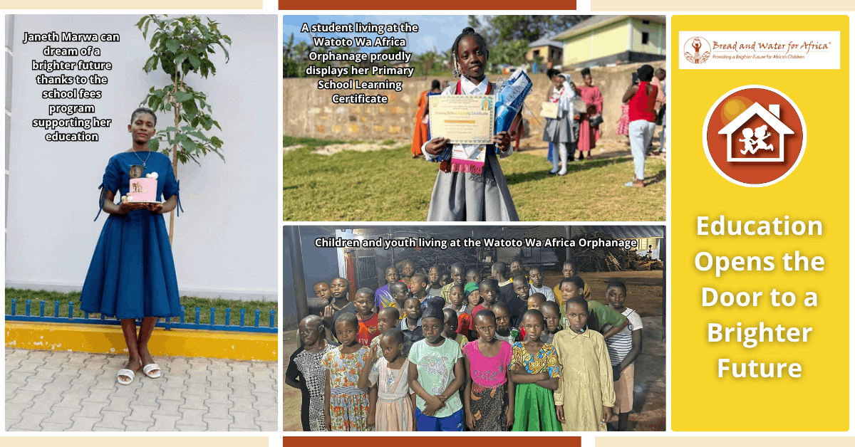 Education for orphaned children in Tanzania at Watoto Wa Africa Orphanage